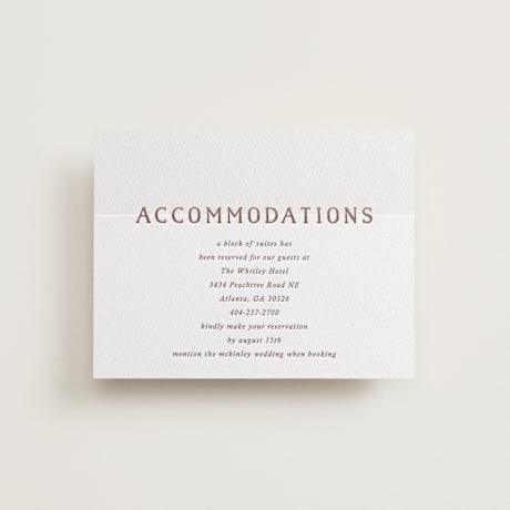 Letterpress Direction Cards