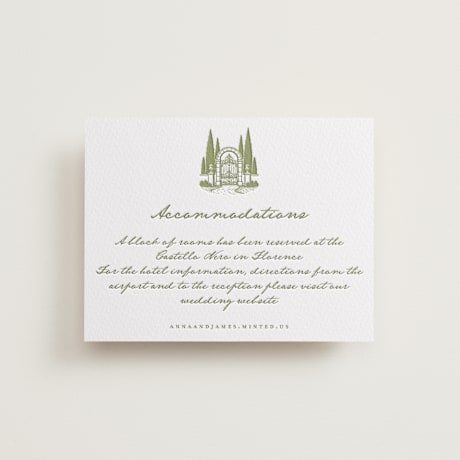 Letterpress Direction Cards