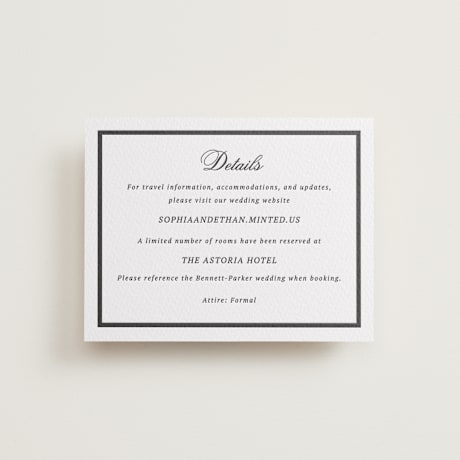 Letterpress Direction Cards