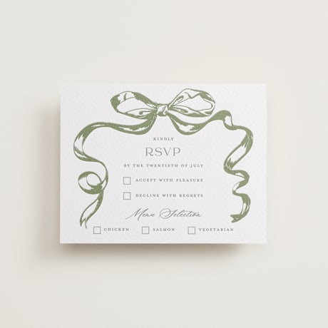 Letterpress Bar and Bat Mitzvah RSVP Cards