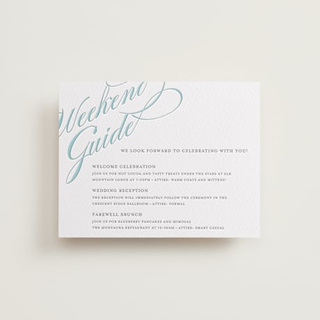 Letterpress Reception Cards