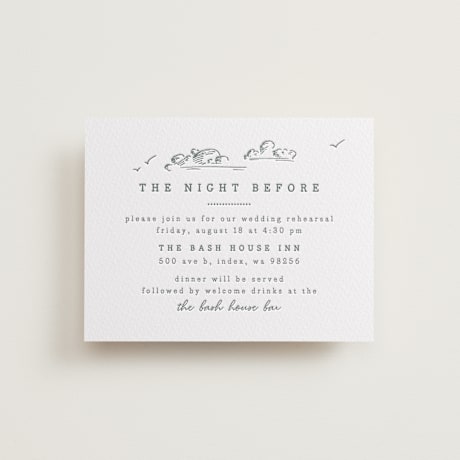 Letterpress Reception Cards