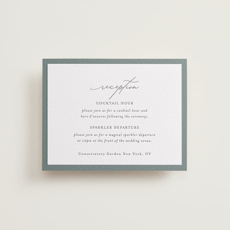 Letterpress Reception Cards