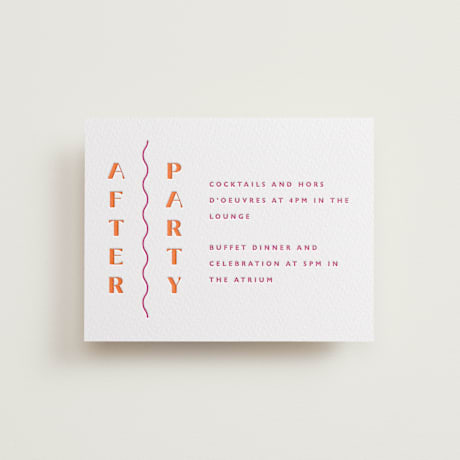 Letterpress Reception Cards