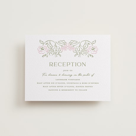 Letterpress Reception Cards