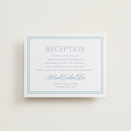 Letterpress Reception Cards