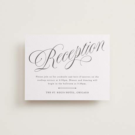Letterpress Reception Cards