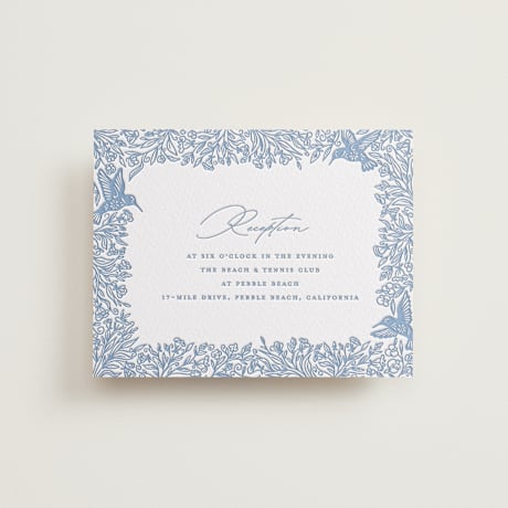 Letterpress Reception Cards