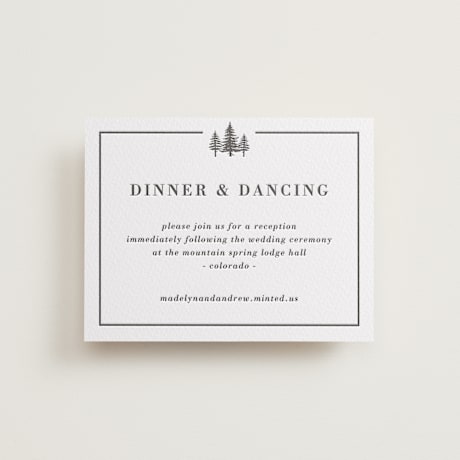 Letterpress Reception Cards