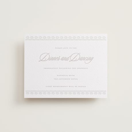 Letterpress Reception Cards