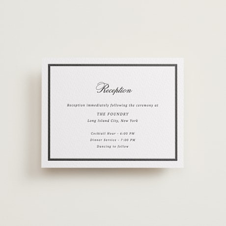 Letterpress Reception Cards