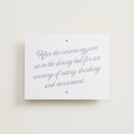 Letterpress Reception Cards