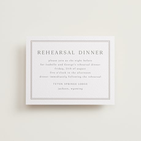 Letterpress Rehearsal Dinner Cards