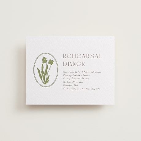Letterpress Rehearsal Dinner Cards