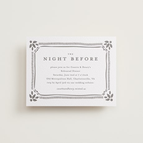 Rehearsal Dinner Cards
