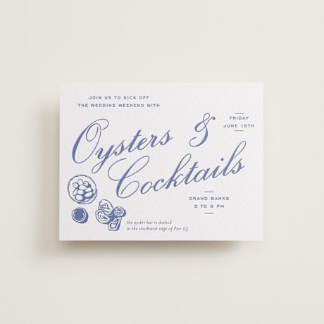 Letterpress Rehearsal Dinner Cards