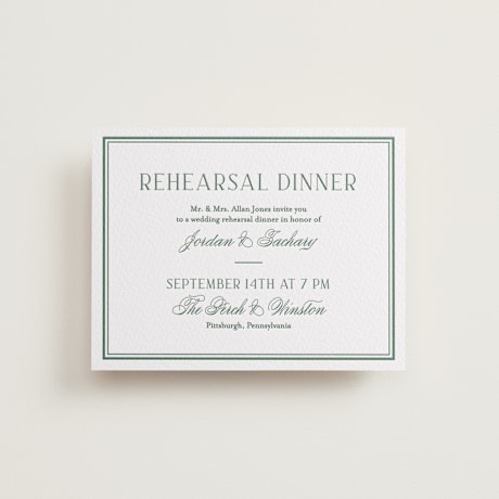 Rehearsal Dinner Cards