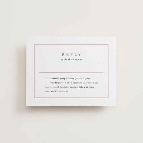 Letterpress Multi-Event RSVP Cards