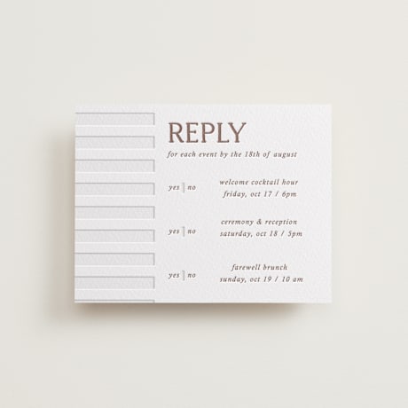 Letterpress Multi-Event RSVP Cards
