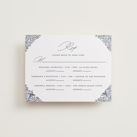 Letterpress Multi-Event RSVP Cards