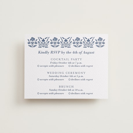 Letterpress Multi-Event RSVP Cards