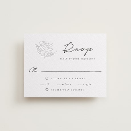 Letterpress RSVP Cards