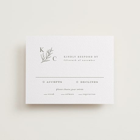 Letterpress RSVP Cards