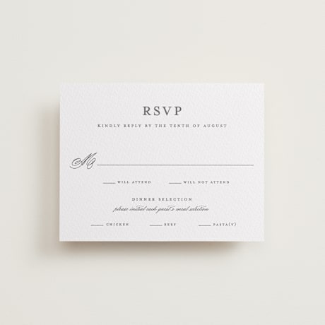 Letterpress RSVP Cards