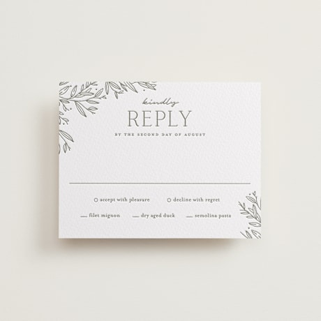 Letterpress RSVP Cards