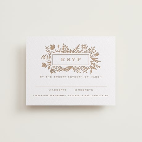 Letterpress RSVP Cards