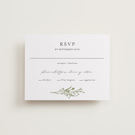 Letterpress RSVP Cards