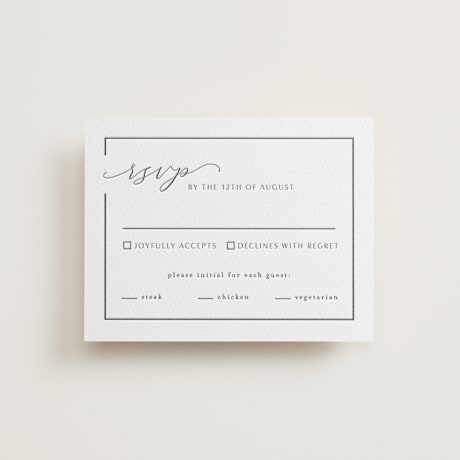 Letterpress RSVP Cards