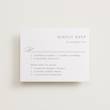Letterpress RSVP Cards