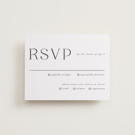 Letterpress RSVP Cards