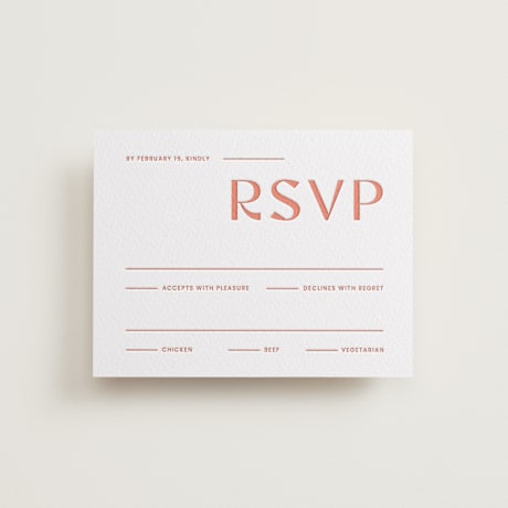 Letterpress RSVP Cards