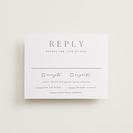 Letterpress RSVP Cards