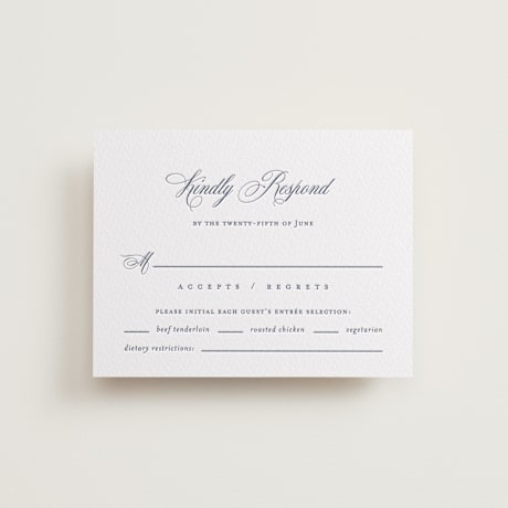 Letterpress RSVP Cards