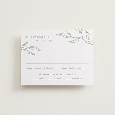 Letterpress RSVP Cards