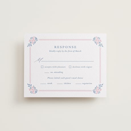 Letterpress RSVP Cards