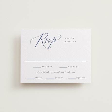 Letterpress RSVP Cards