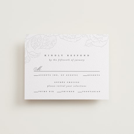 Letterpress RSVP Cards