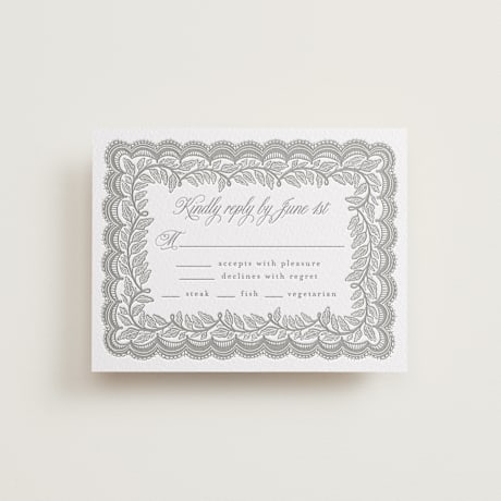 Letterpress RSVP Cards
