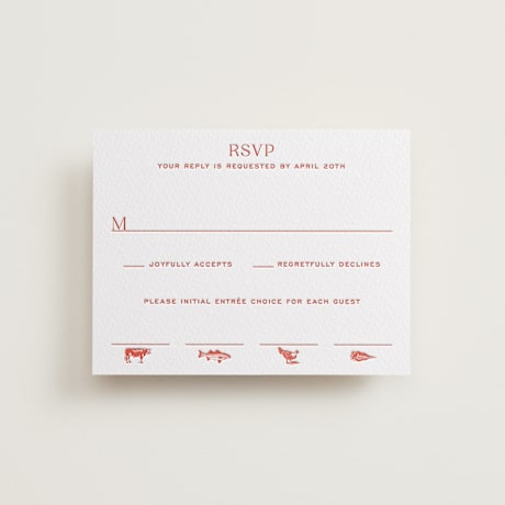 Letterpress RSVP Cards