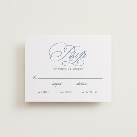 Letterpress RSVP Cards