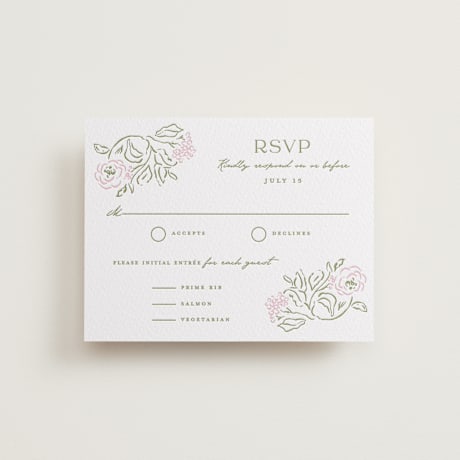 Letterpress RSVP Cards