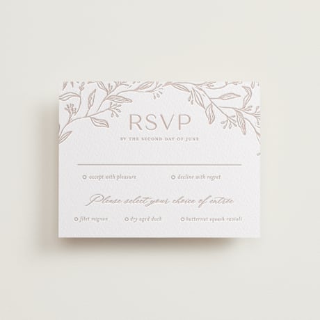 Letterpress RSVP Cards