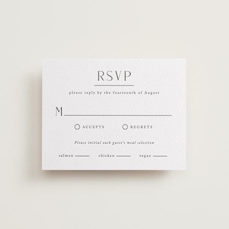 Letterpress RSVP Cards