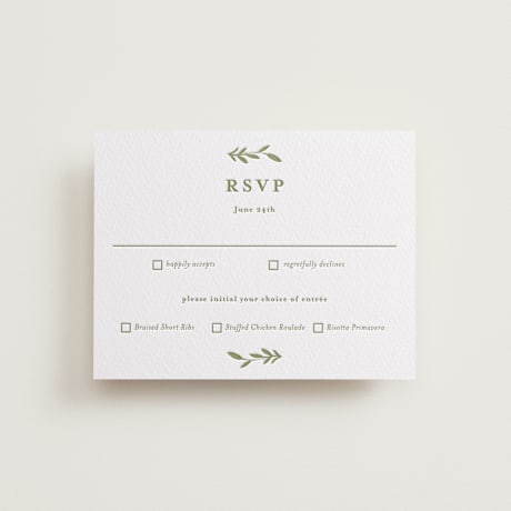 Letterpress RSVP Cards