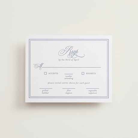 Letterpress RSVP Cards