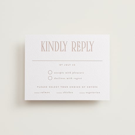 Letterpress RSVP Cards
